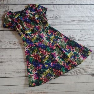 J. Crew Vibrant Floral Dress 👗